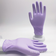 Пурпурные одноразовые бытовые перчатки дешевые нитрильные перчатки